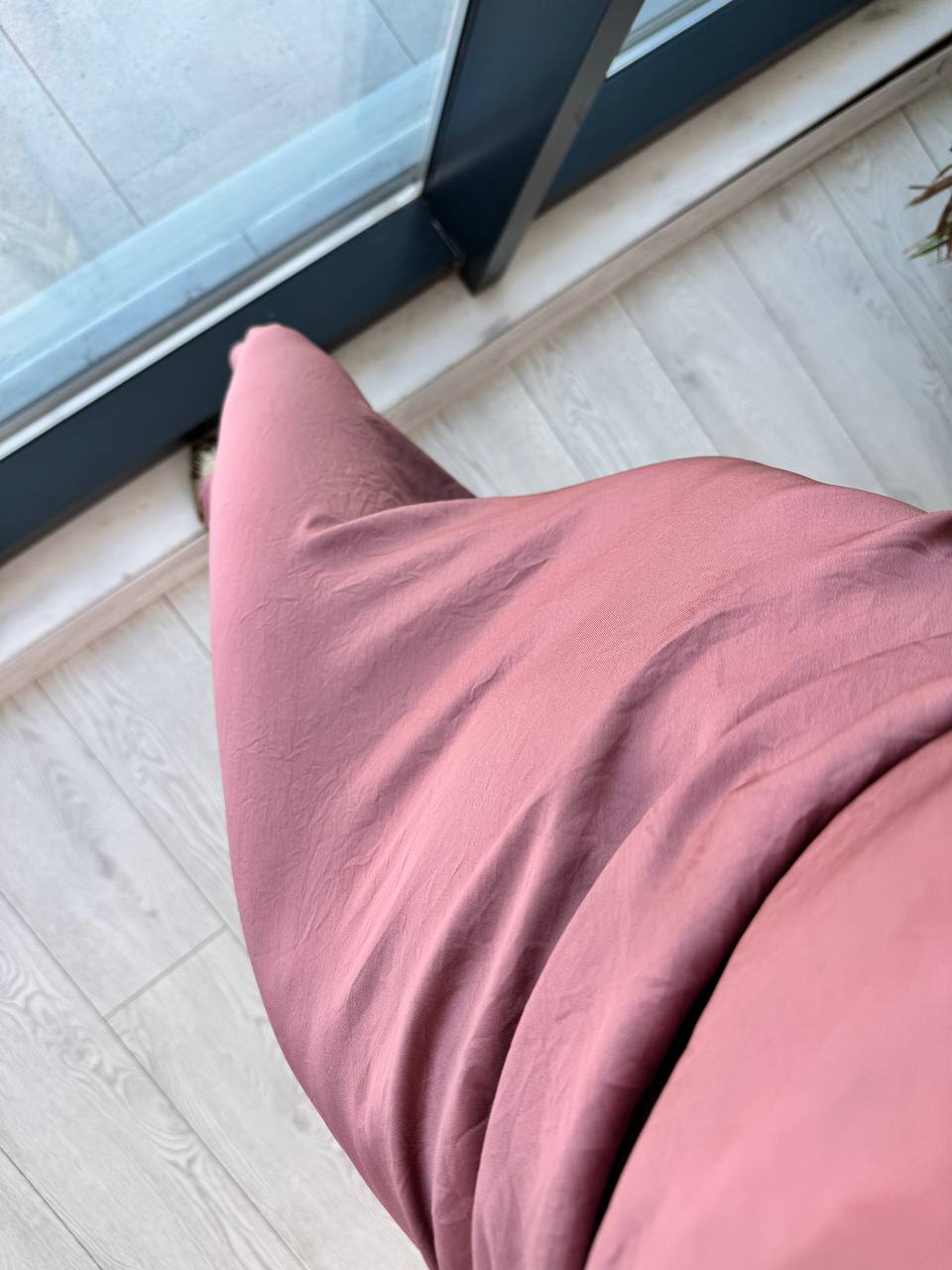 Pudra%20Degaje%20Yaka%20Zara%20Model%20Saten%20Elbise