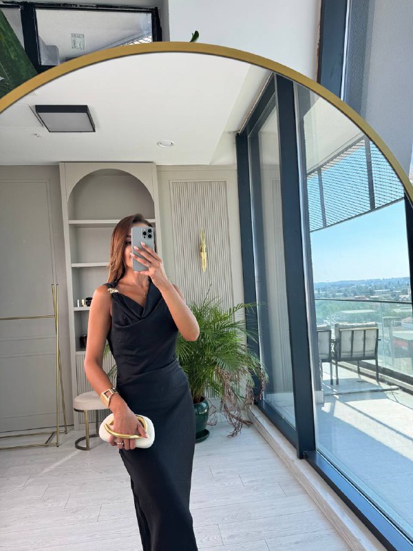 Siyah%20Degaje%20Yaka%20Zara%20Model%20Saten%20Elbise