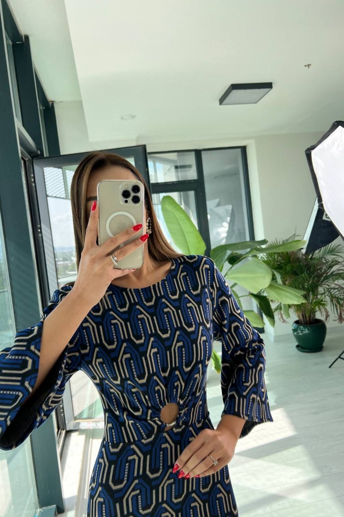 Mavi%20Çelik%20Örme%20Matmazel%20Elbise