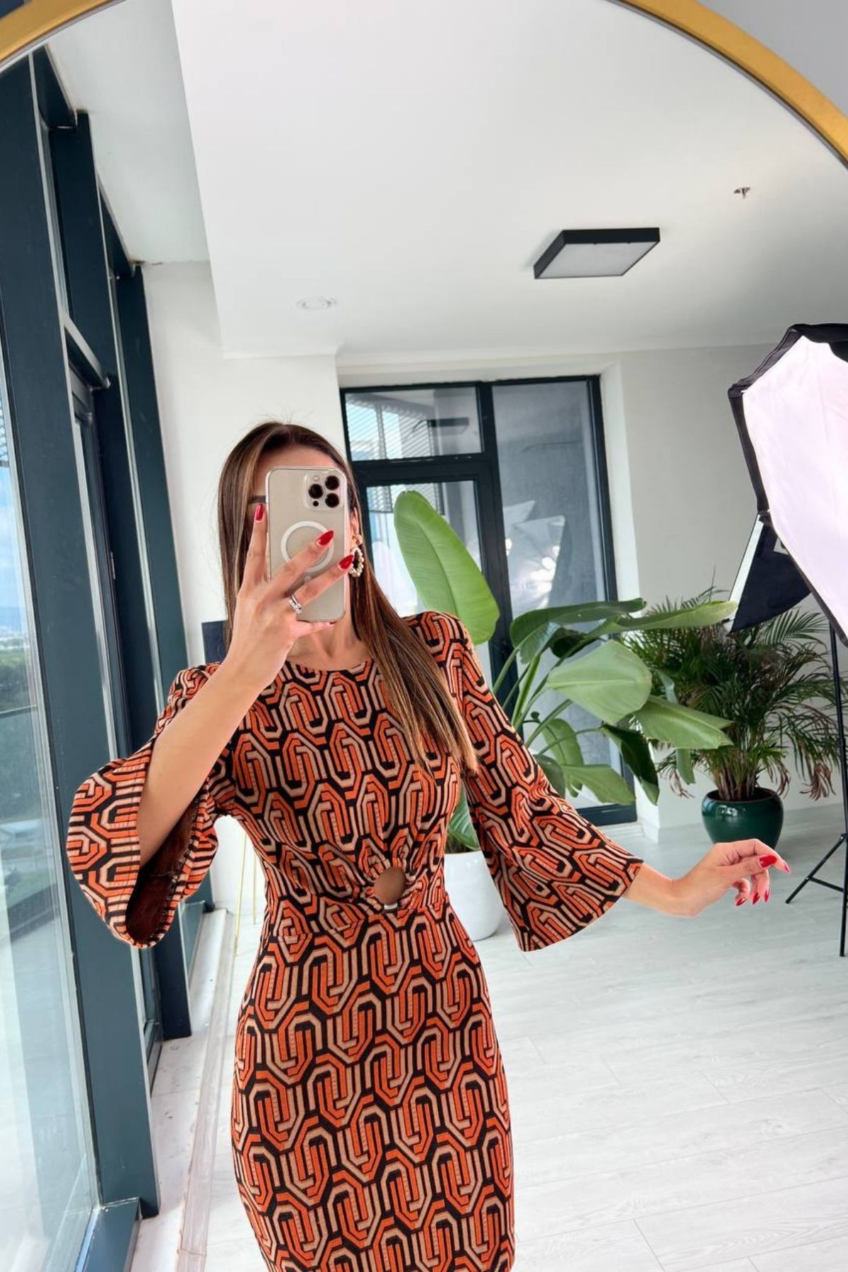 Orange%20Çelik%20Örme%20Matmazel%20Elbise