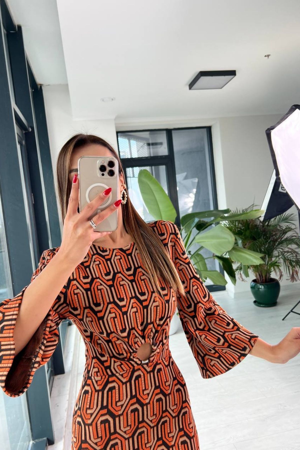 Orange%20Çelik%20Örme%20Matmazel%20Elbise