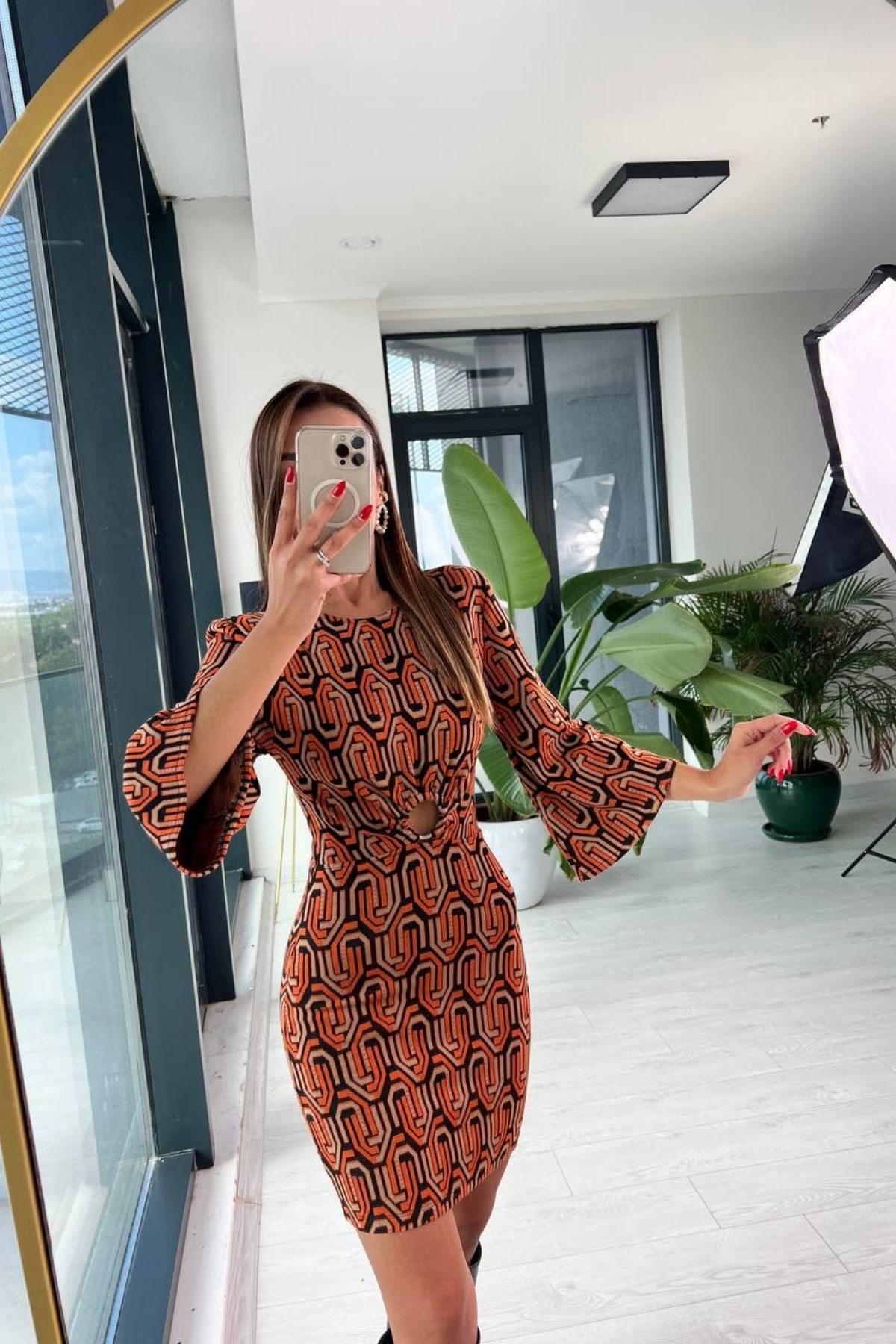 Orange%20Çelik%20Örme%20Matmazel%20Elbise