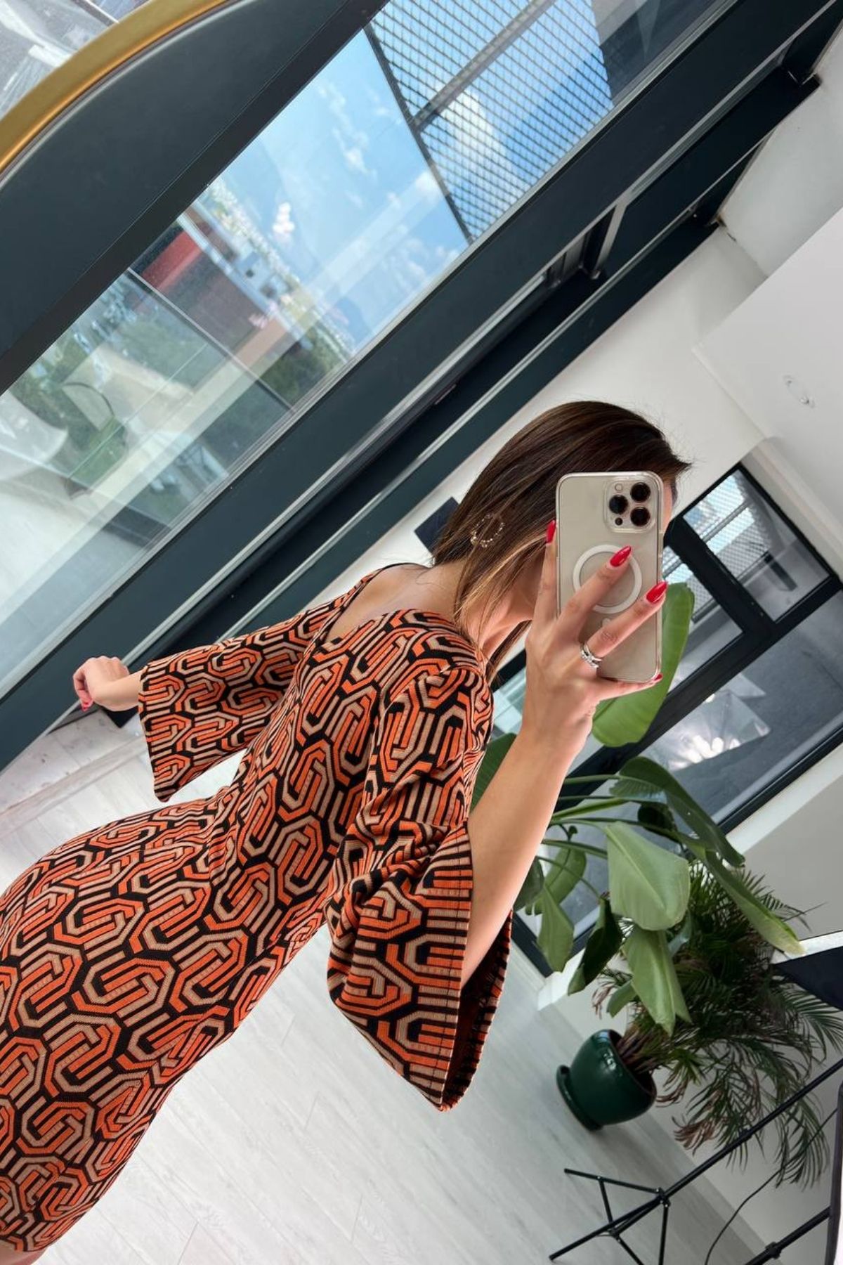 Orange%20Çelik%20Örme%20Matmazel%20Elbise