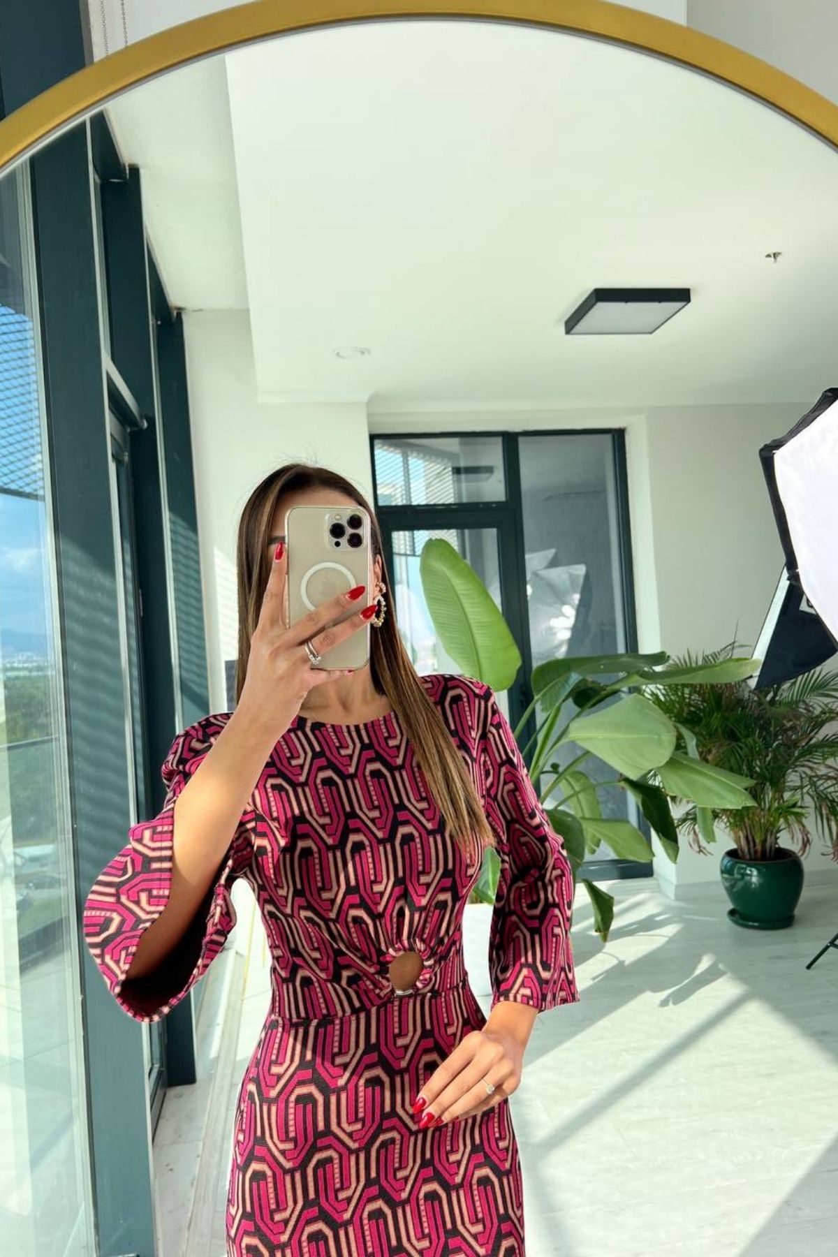 Pembe%20Çelik%20Örme%20Matmazel%20Elbise