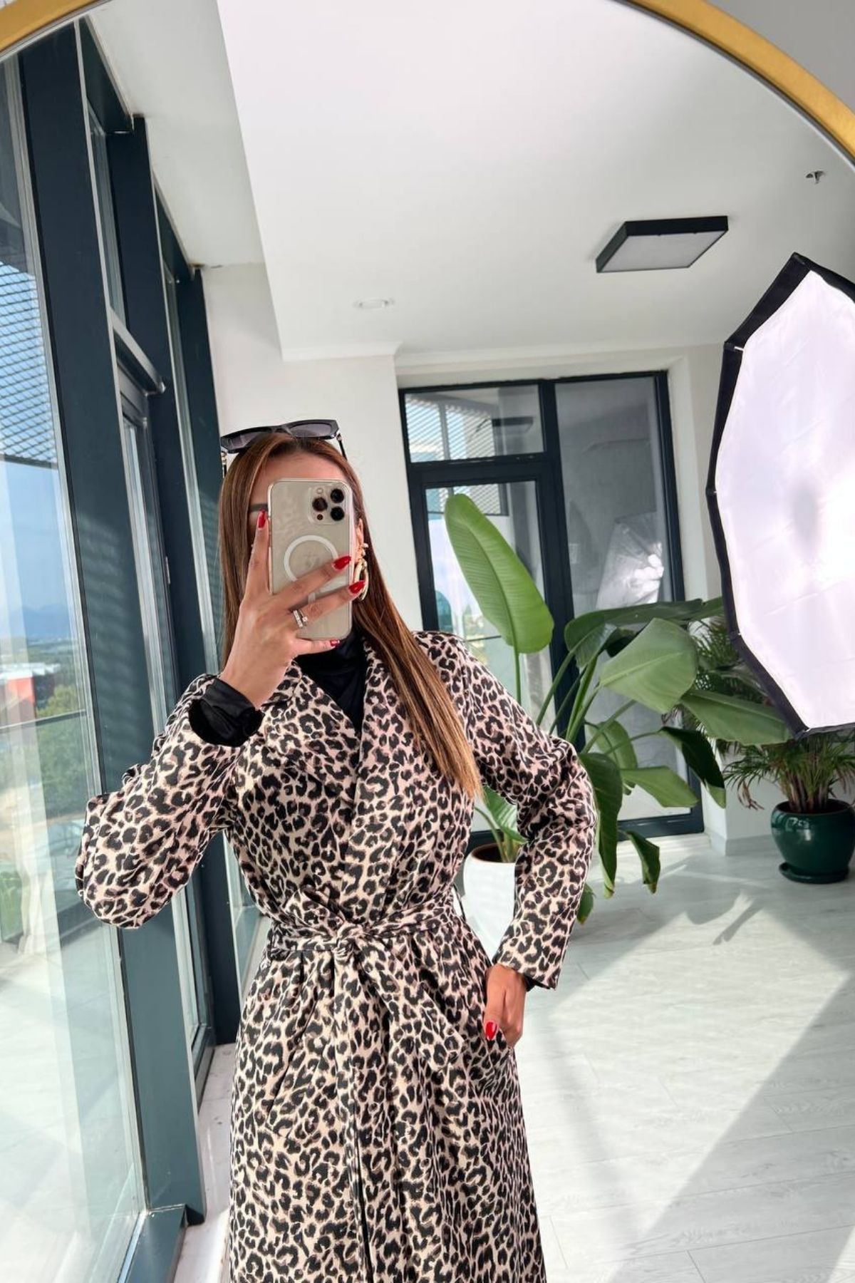 Bej%20Leopar%20Desen%20Tok%20Doku%20Trençkot