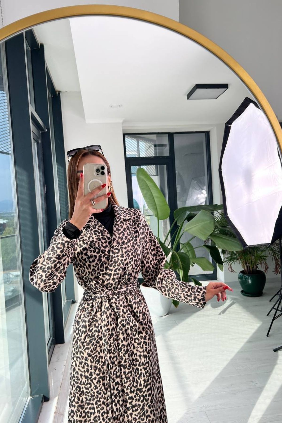 Bej%20Leopar%20Desen%20Tok%20Doku%20Trençkot