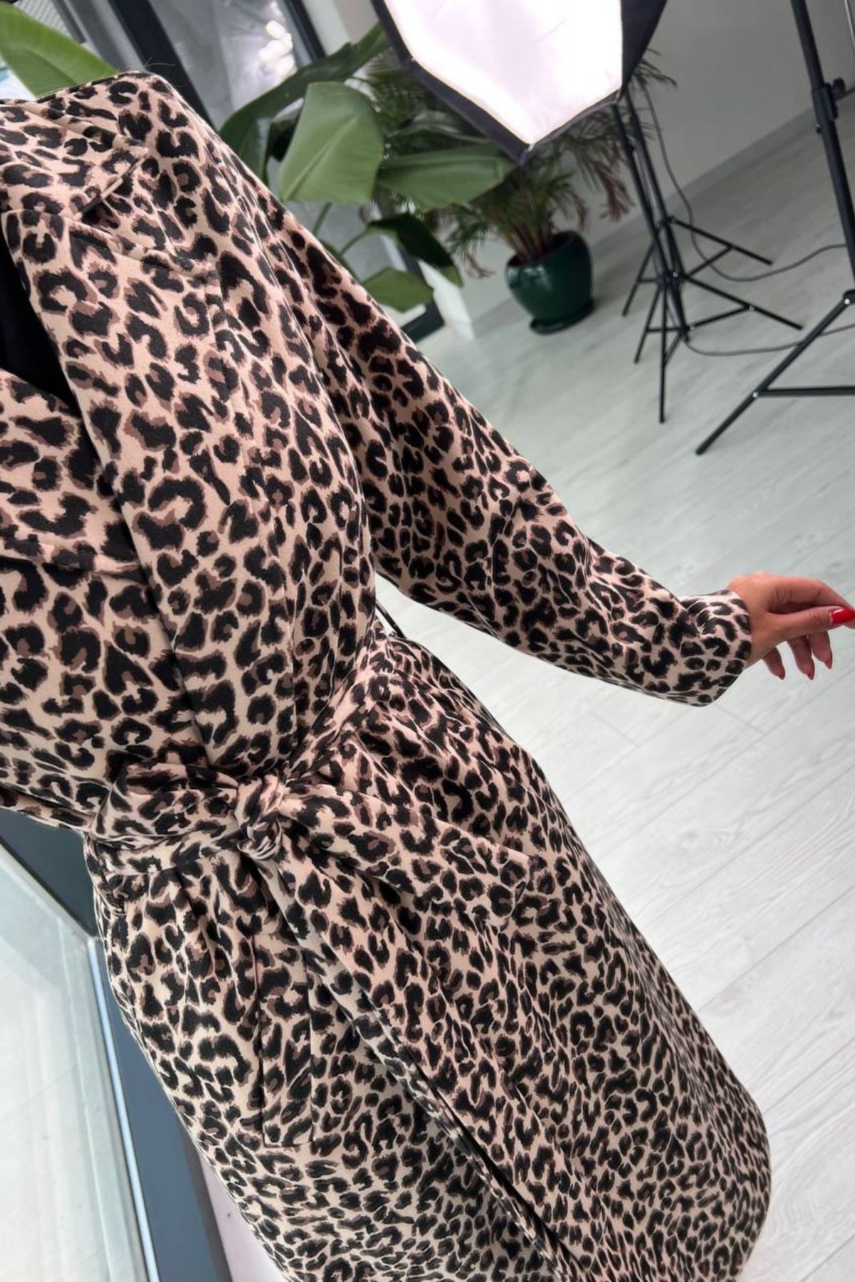 Bej%20Leopar%20Desen%20Tok%20Doku%20Trençkot