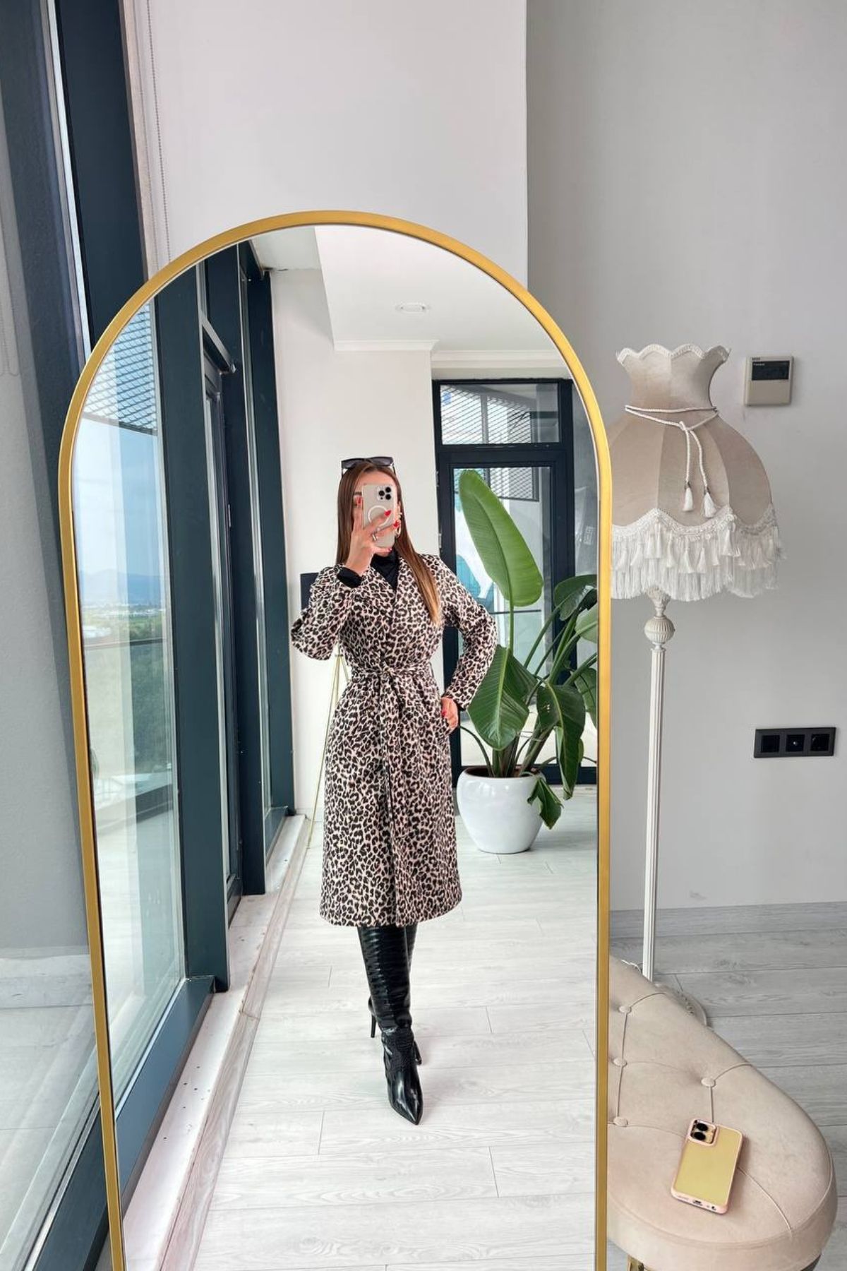 Bej%20Leopar%20Desen%20Tok%20Doku%20Trençkot