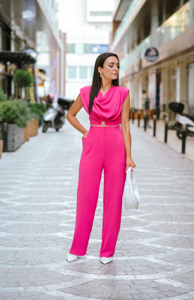 Pembe%20Aerobin%20Pantolon%20Crop%20Takım