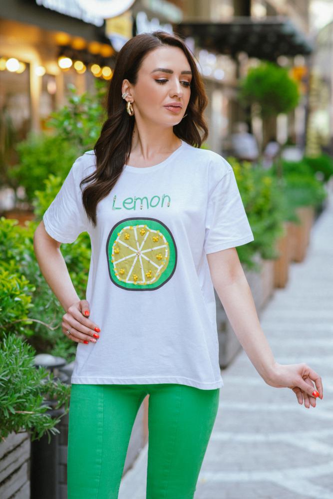 Limon%20Desenli%20T-Shirt