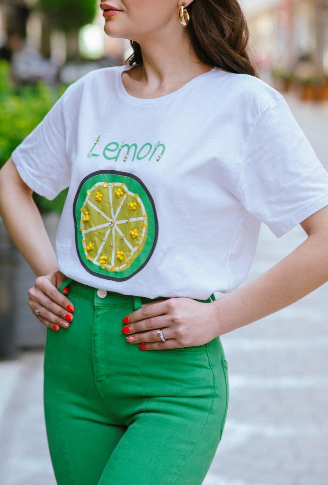 Limon%20Desenli%20T-Shirt