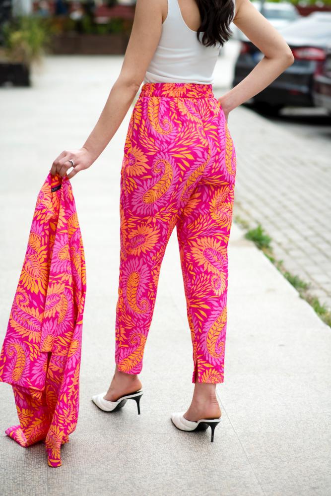 Fuşya%20Keten%20Kimono%20Takım