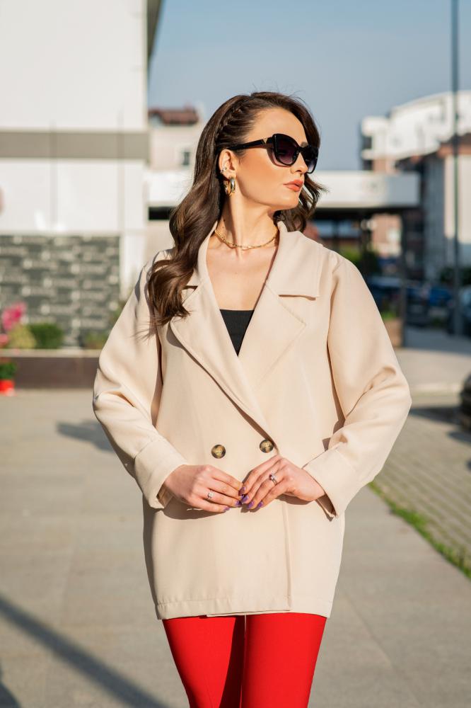 Duble%20Kol%20Taş%20Rengi%20Oversize%20Salaş%20Ceket