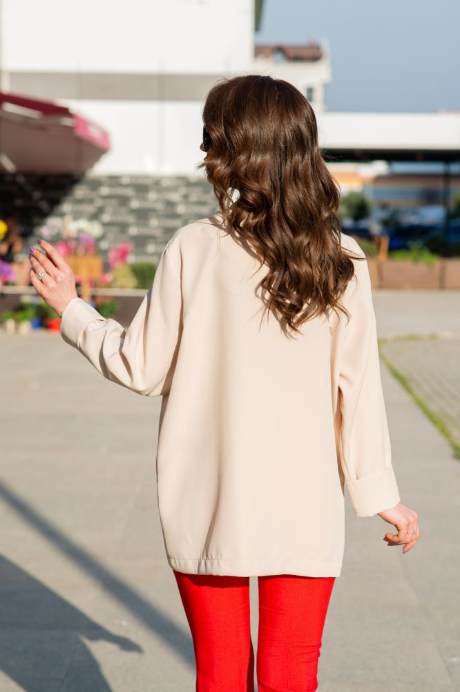 Duble%20Kol%20Taş%20Rengi%20Oversize%20Salaş%20Ceket