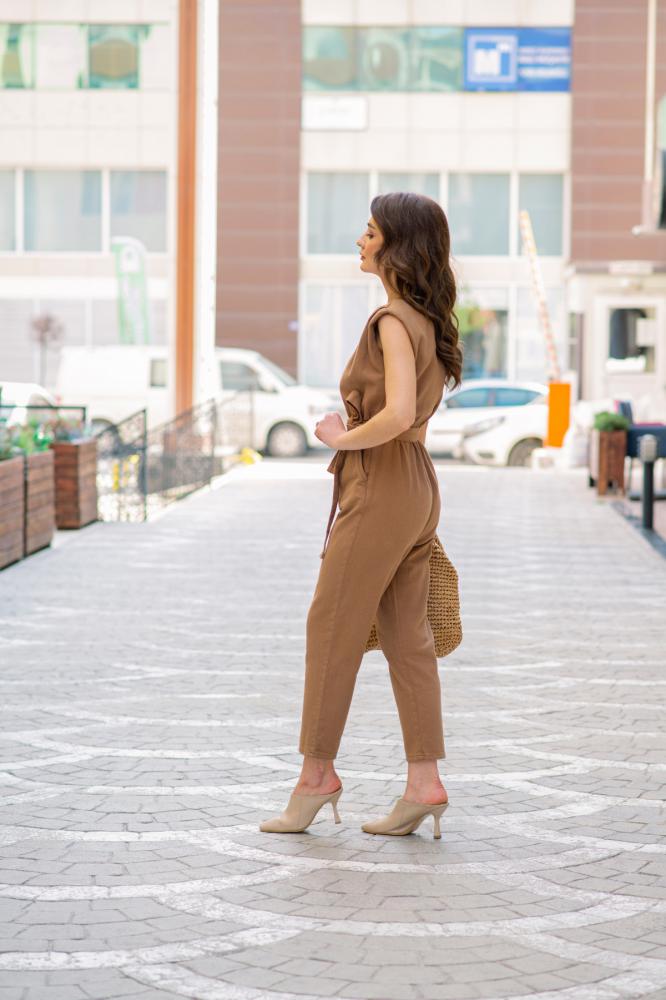 Camel%20Gabardin%20Zincir%20Detaylı%20Tulum