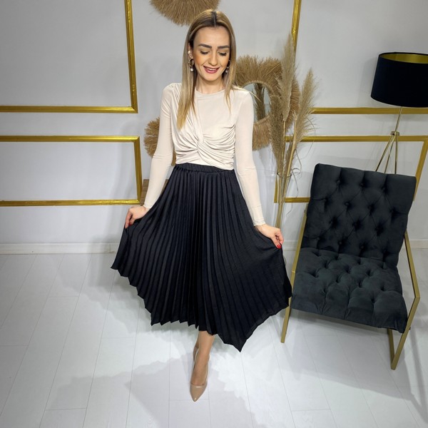Siyah%20Asimetrik%20Piliseli%20Saten%20Etek
