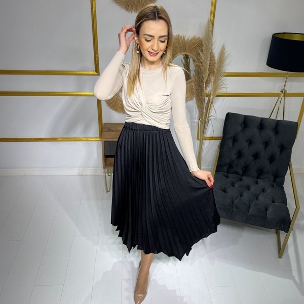 Siyah%20Asimetrik%20Piliseli%20Saten%20Etek