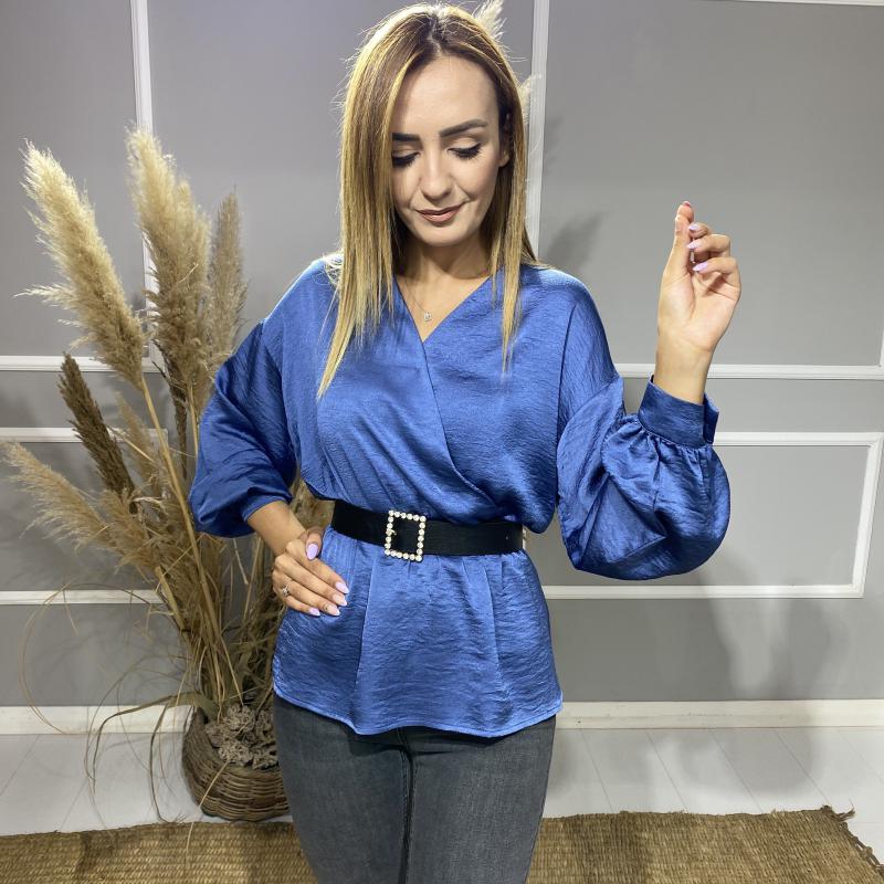 İndigo%20Mavi%20Saten%20Bluz