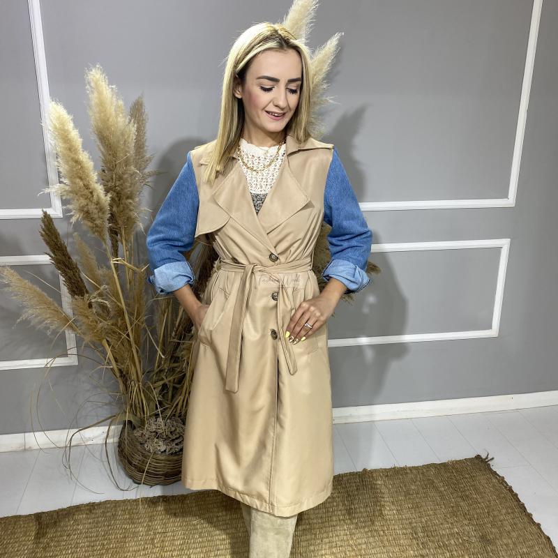 Camel%20Kolları%20Kot%20Detaylı%20Trençkot