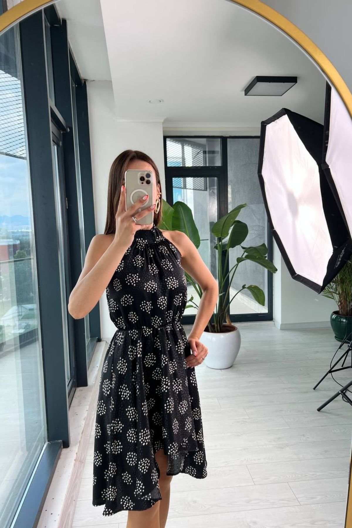 Siyah%20Halter%20Yaka%20ipek%20Saten%20Elbise
