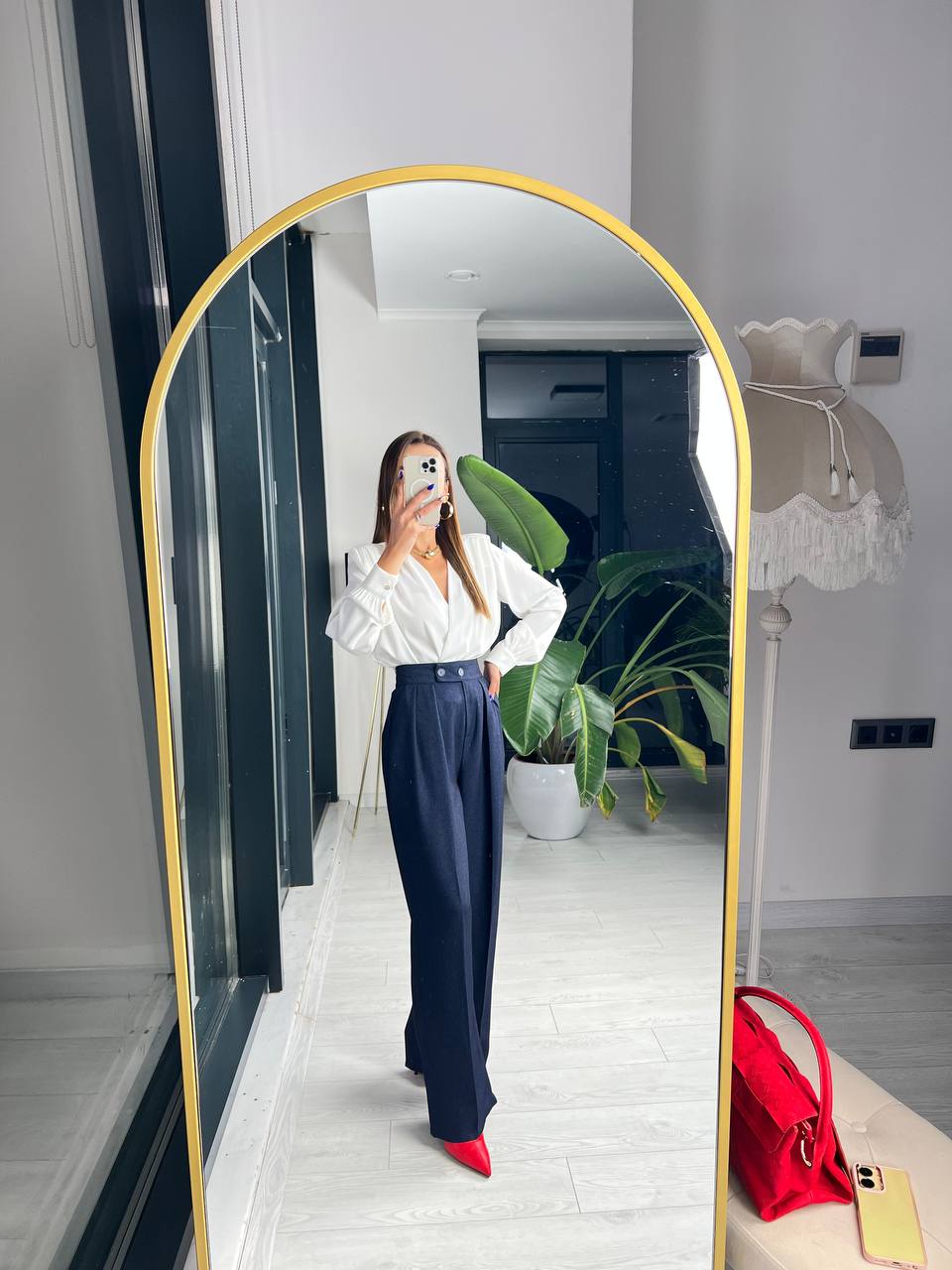 Lacivert Yün Doku Premium Kalite Pantolon