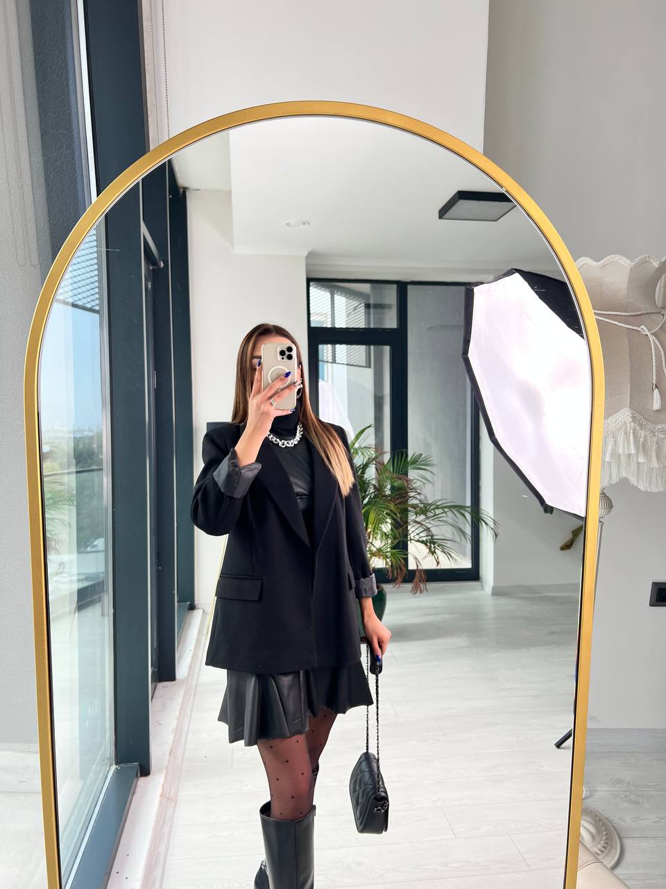 Siyah ithal Kaşe Astarlı Blazer Ceket