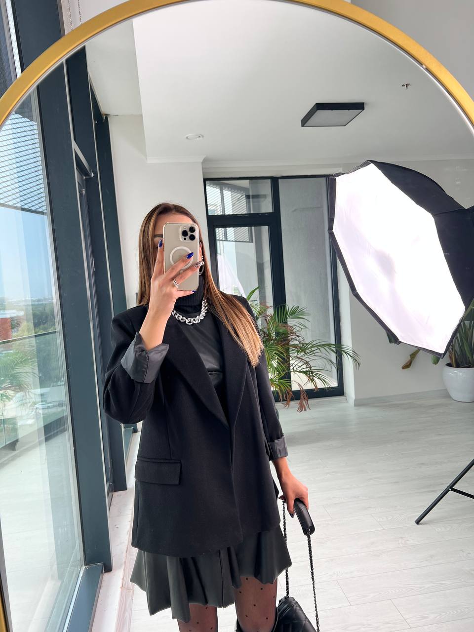 Siyah ithal Kaşe Astarlı Blazer Ceket