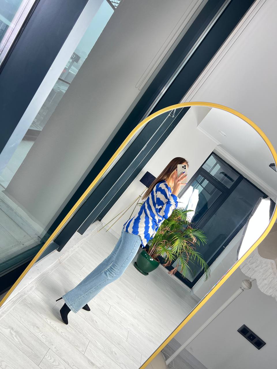 Saks Bağlamalı Lüks ipekli Saten Bluz