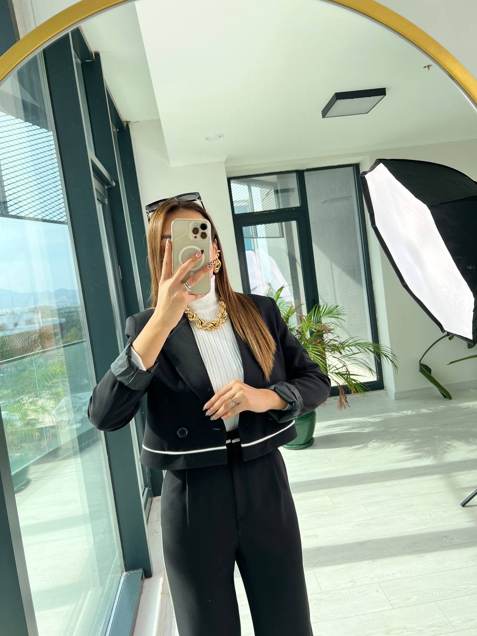 Siyah şerit Detaylı Premium Seri Pantolon Ceket Takım