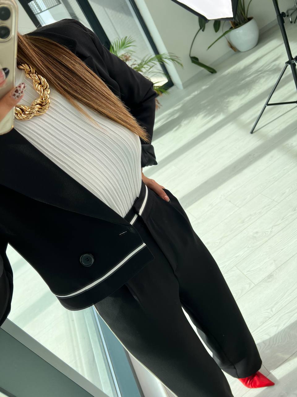 Siyah şerit Detaylı Premium Seri Pantolon Ceket Takım