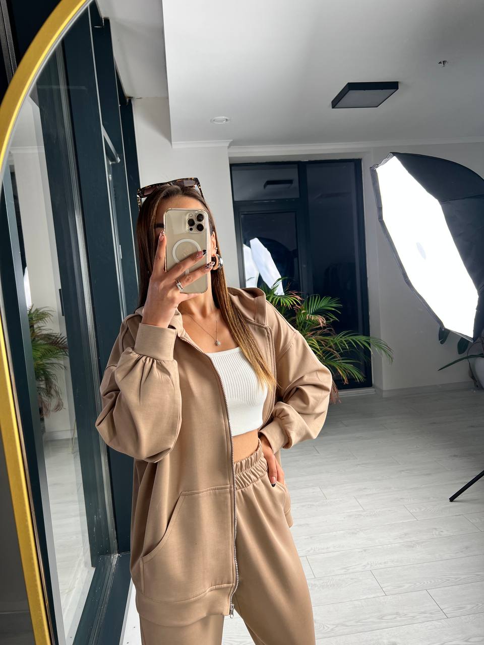 Camel Modal Kumaş Takım