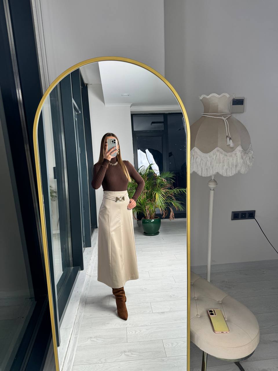 Bej%20Kemerli%20İçi%20şardonlu%20Lüks%20Kalite%20Çan%20Deri%20Etek