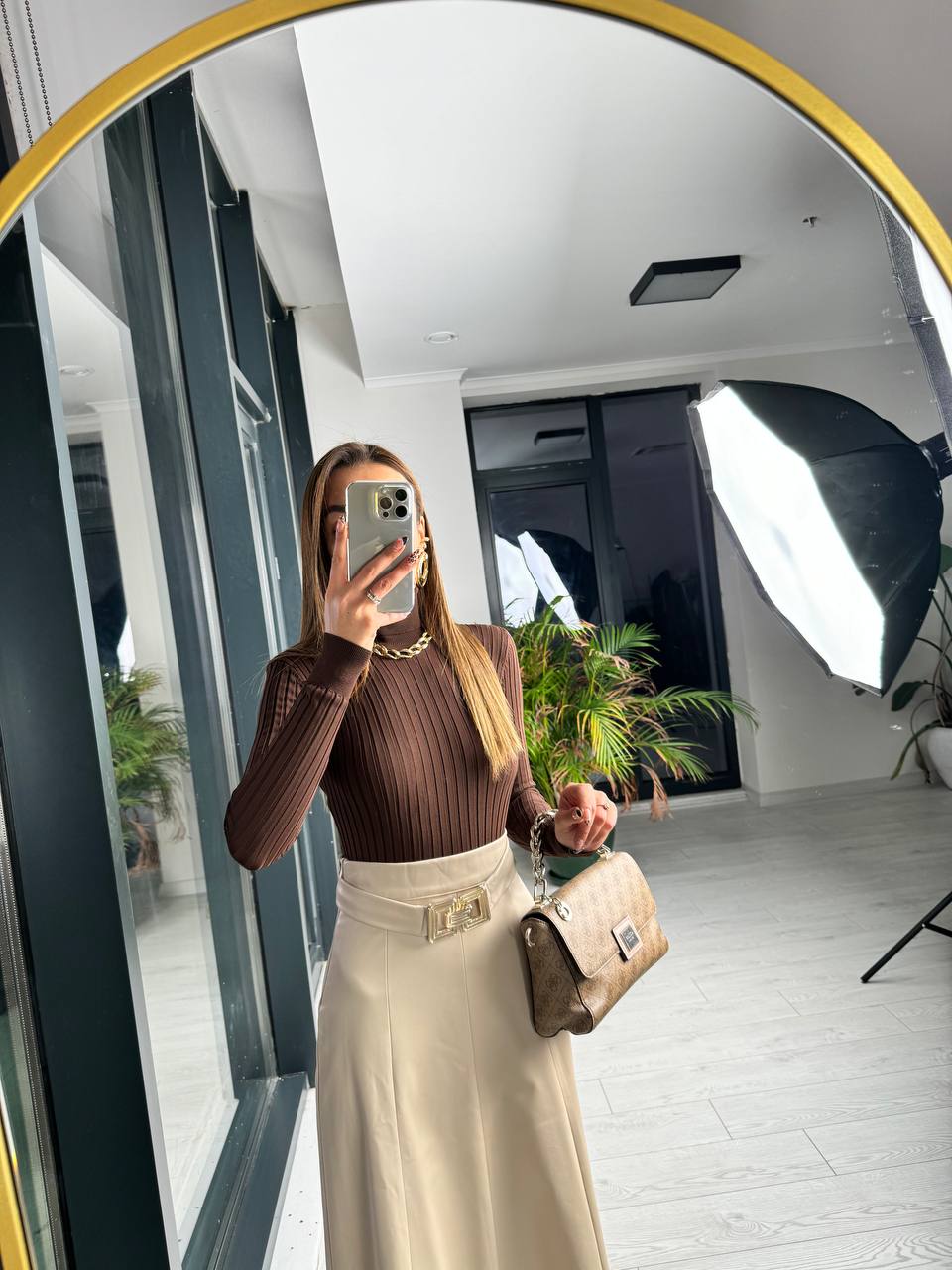 Bej%20Kemerli%20İçi%20şardonlu%20Lüks%20Kalite%20Çan%20Deri%20Etek