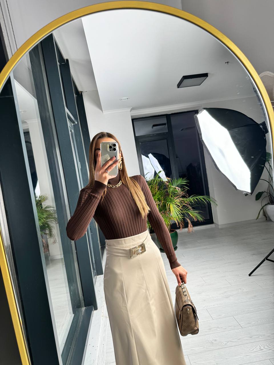 Bej%20Kemerli%20İçi%20şardonlu%20Lüks%20Kalite%20Çan%20Deri%20Etek