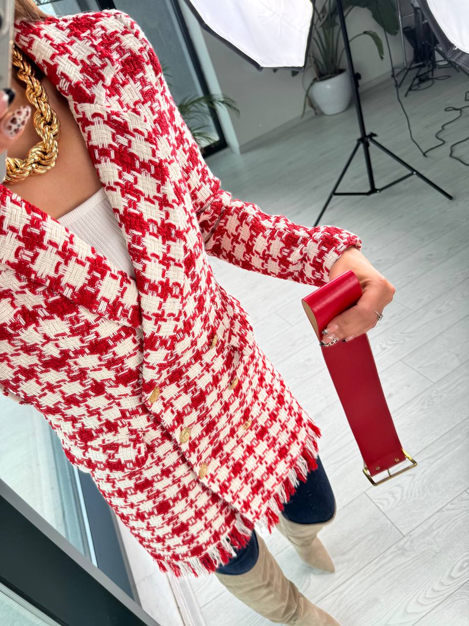 Kırmızı%20Kemerli%20Astarlı%20Tuvid%20Ekose%20Ceket