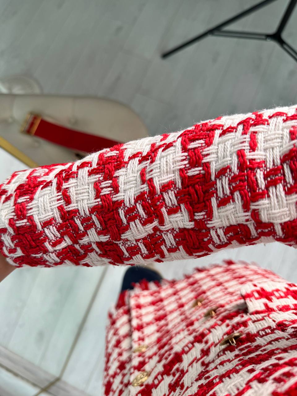 Kırmızı%20Kemerli%20Astarlı%20Tuvid%20Ekose%20Ceket