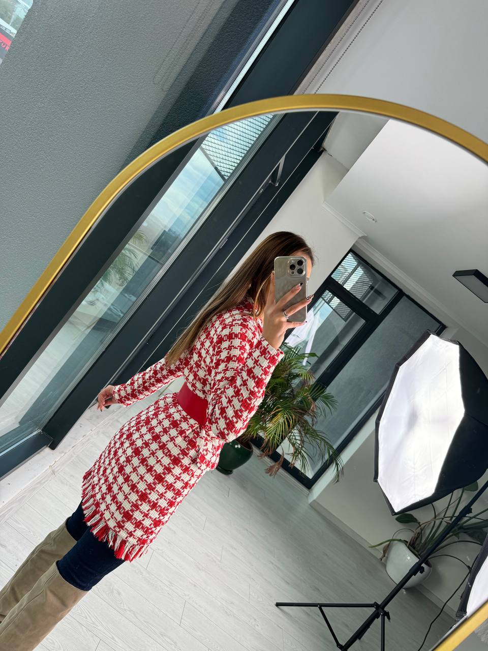 Kırmızı%20Kemerli%20Astarlı%20Tuvid%20Ekose%20Ceket