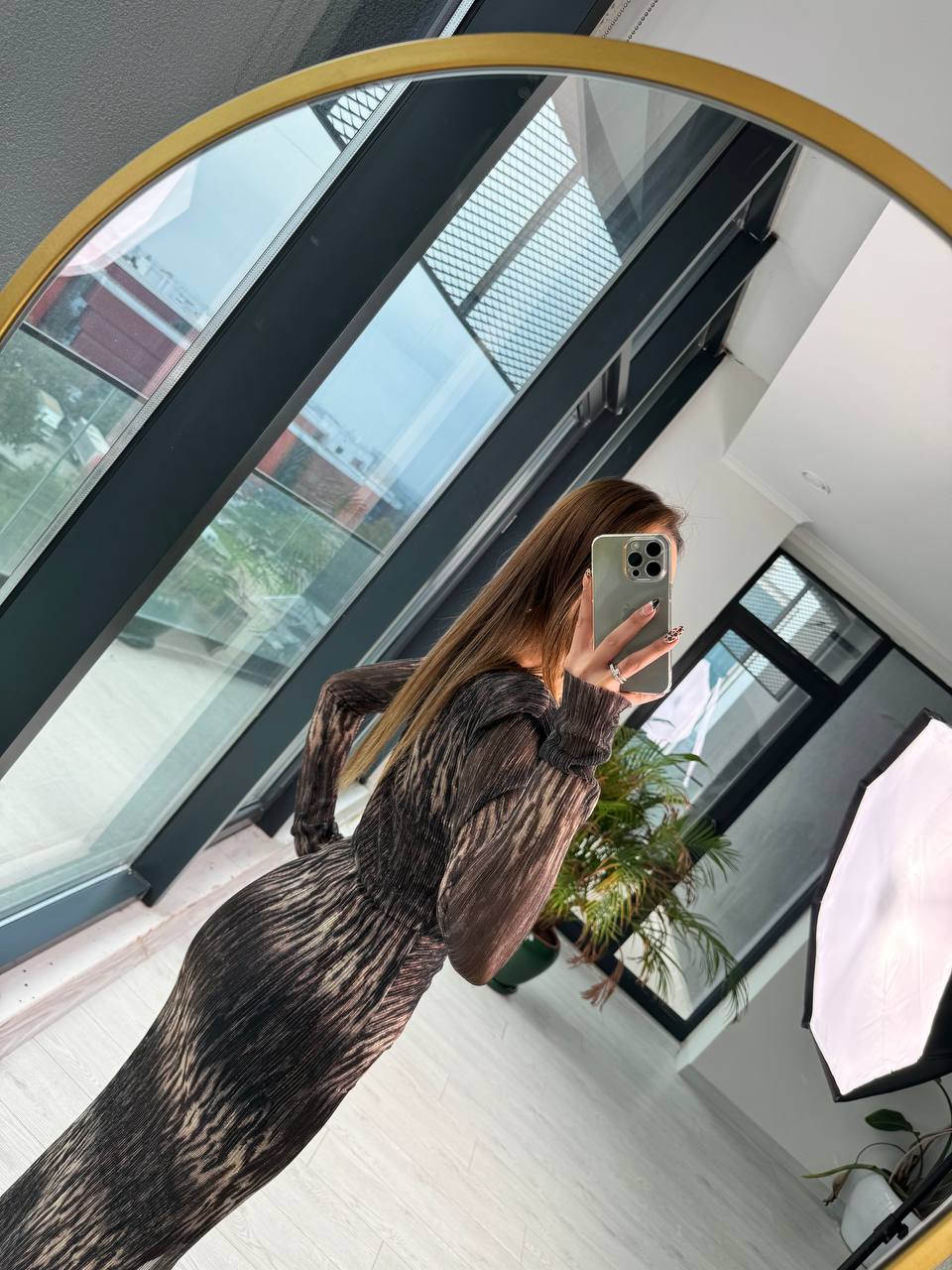 Tasarım%20Bronz%20Bakır%20Astarlı%20Jakarlı%20Elbise