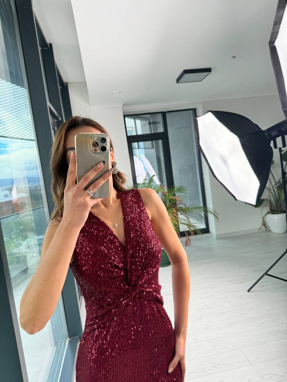 Bordo%20Tasarım%20Astarlı%20Zara%20Payet%20Elbise