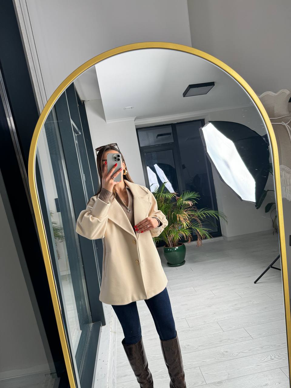 Taş%20rengi%20balon%20kol%20astarlı%20kaşe%20kaban