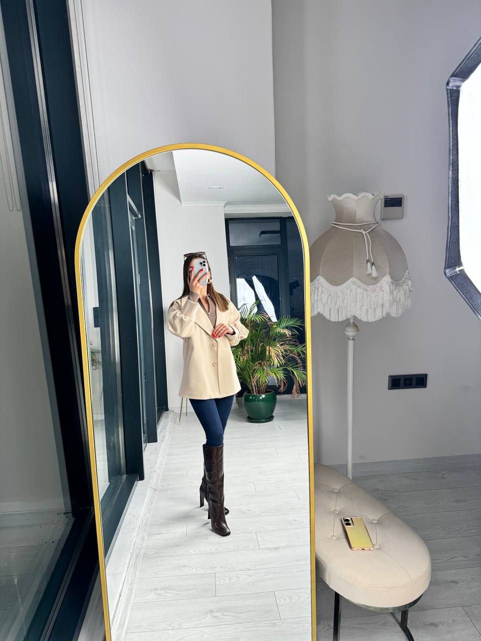 Taş%20rengi%20balon%20kol%20astarlı%20kaşe%20kaban