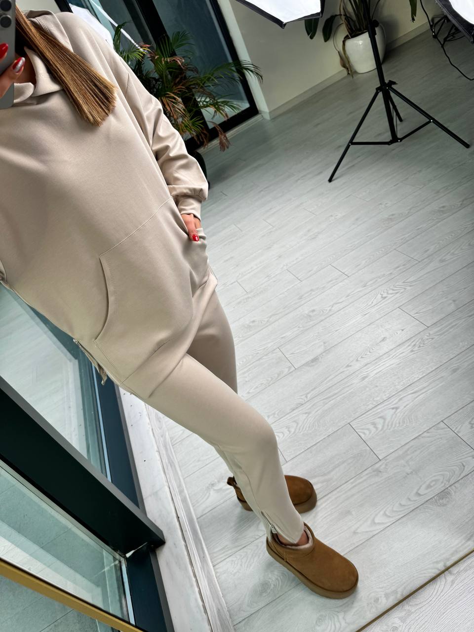 Tas%20Rengi%20Modal%20Takım%20Fermuarlı%20Sweat%20Pantolon%20Takım