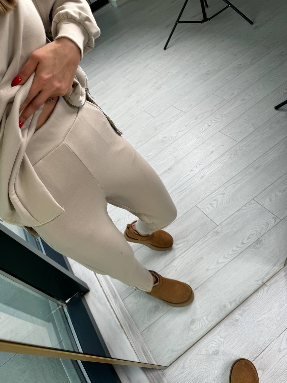 Tas%20Rengi%20Modal%20Takım%20Fermuarlı%20Sweat%20Pantolon%20Takım