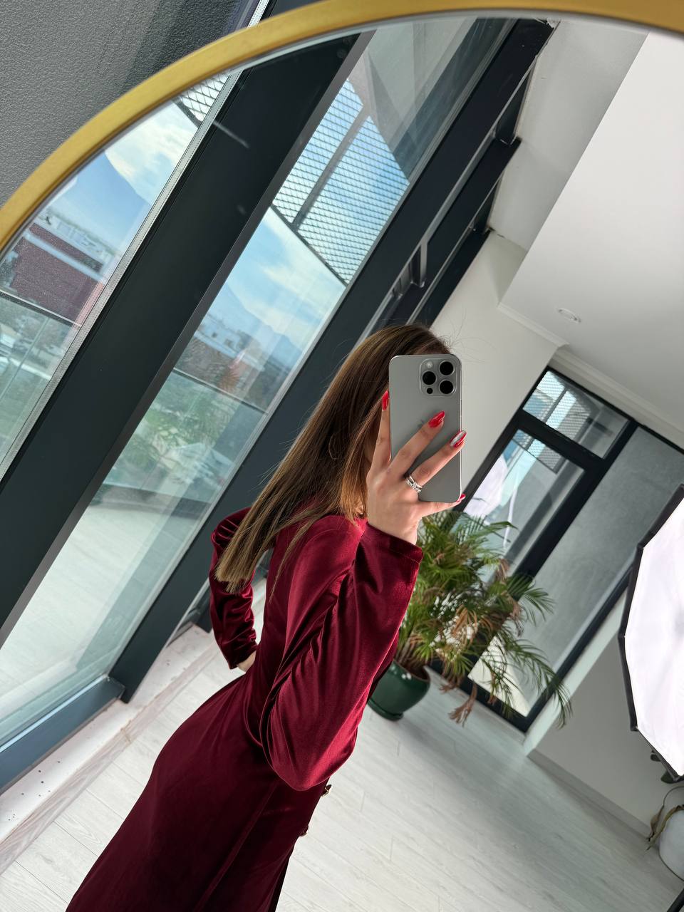 Bordo%20Düğme%20Detaylı%20Kadife%20Ebise