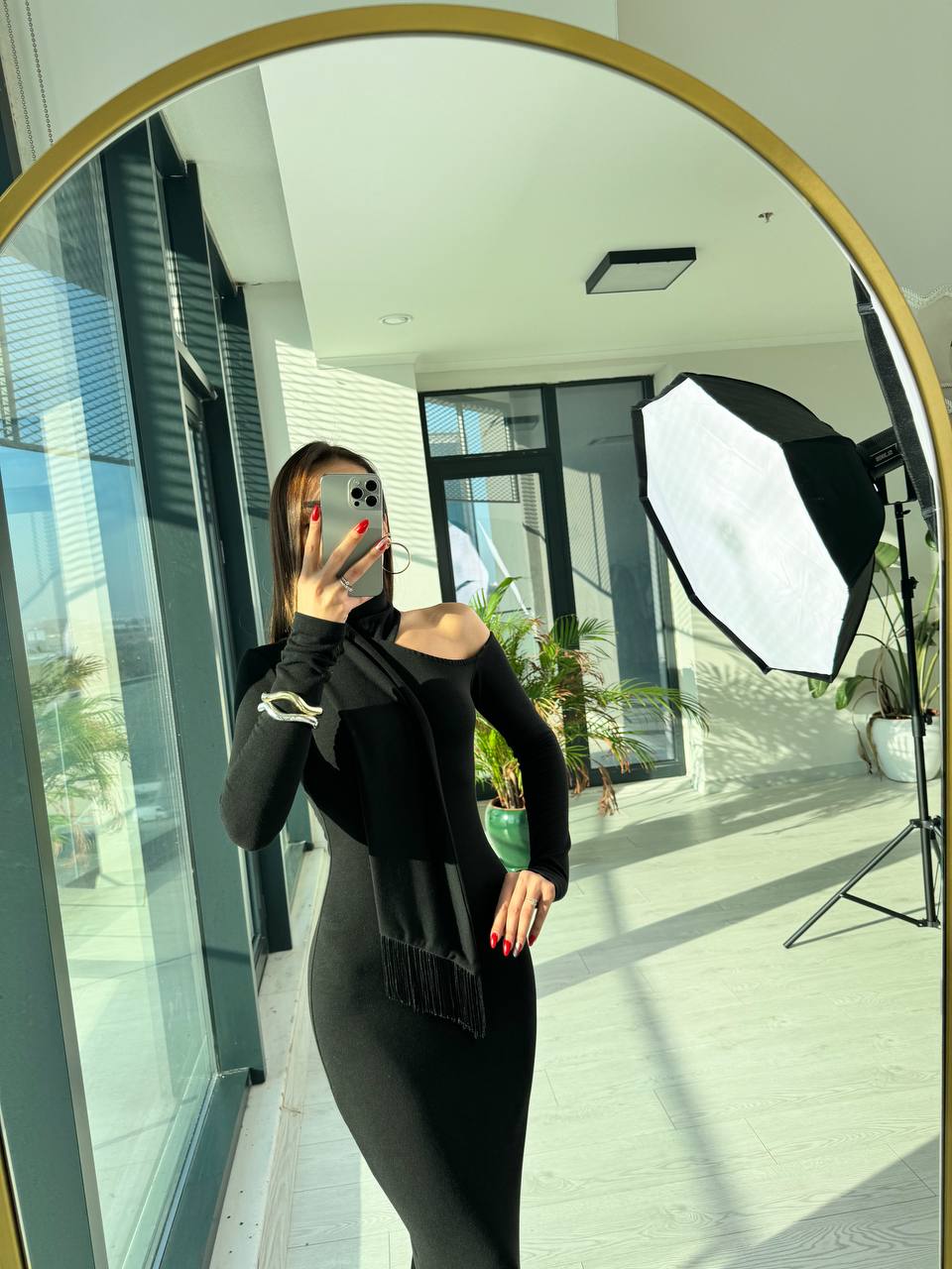 Yaka%20şal%20Detaylı%20Tasarım%20örme%20Kumaş%20Elbise