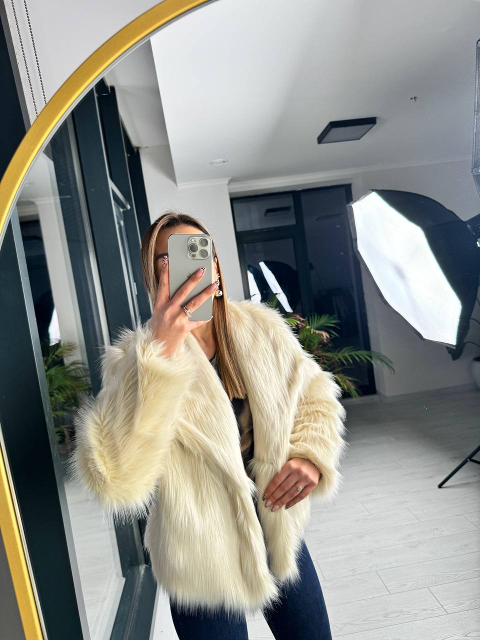 Taş%20Rengi%20Premium%20Kalite%20Astarlı%20Suni%20Geniş%20Yaka%20Kürk