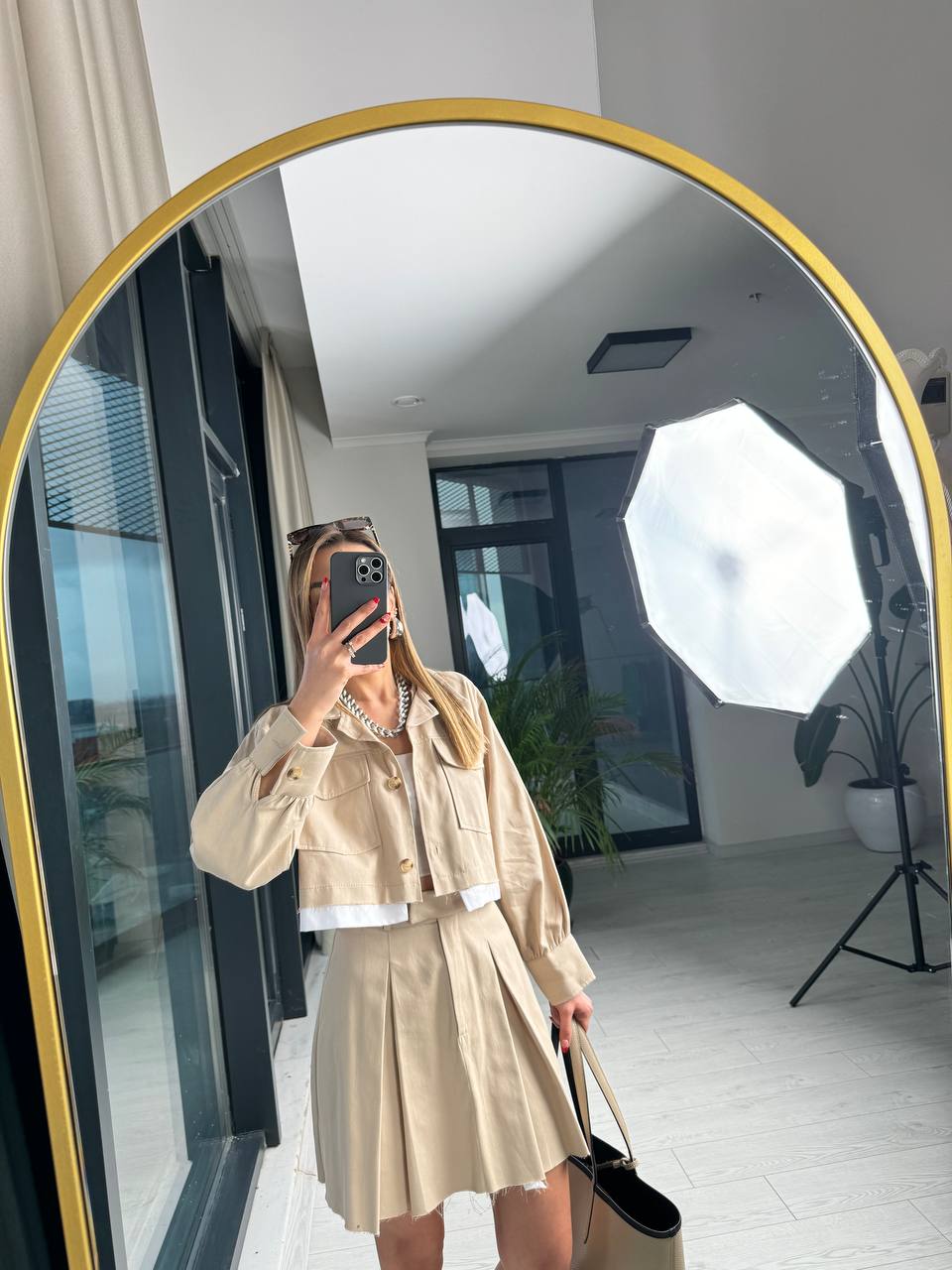 Bej%20Premium%20Tok%20Tensel%20Gabardin%20Kumaş%20Etek%20Ceket%20Takım(%100%20pamuk)