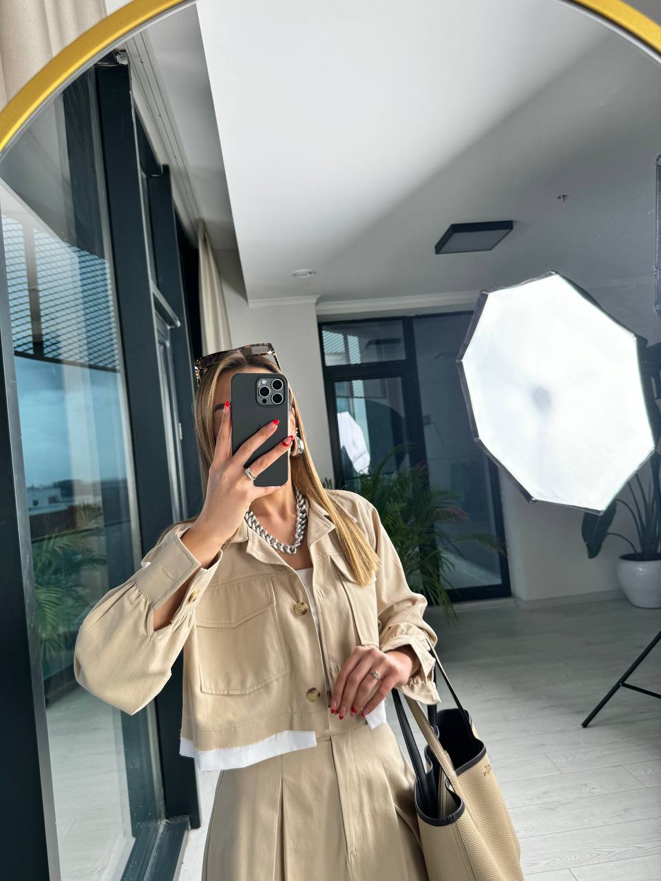 Bej%20Premium%20Tok%20Tensel%20Gabardin%20Kumaş%20Etek%20Ceket%20Takım(%100%20pamuk)
