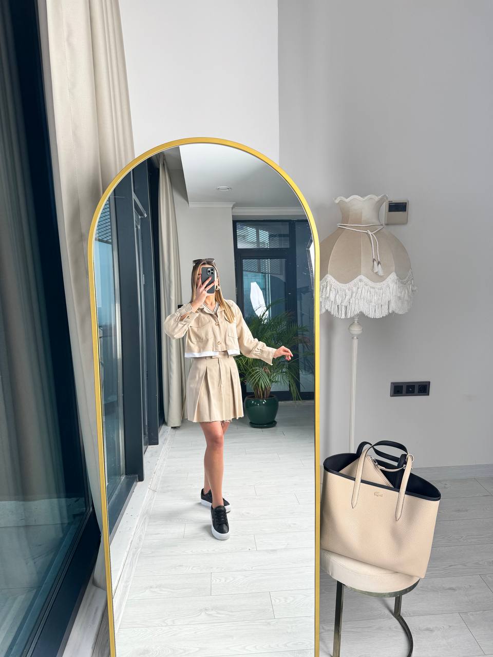 Bej%20Premium%20Tok%20Tensel%20Gabardin%20Kumaş%20Etek%20Ceket%20Takım(%100%20pamuk)