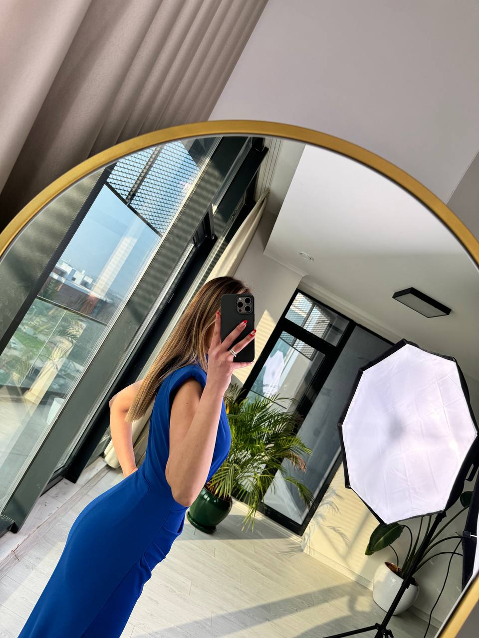 Saks%20Tasarım%20Broş%20Detaylı%20Drapeli%20Krep%20Elbise